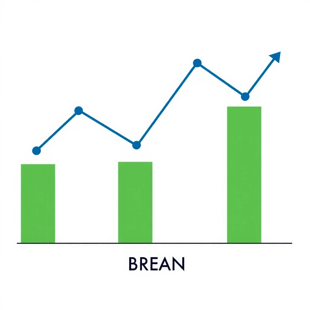 Gráficos minimalistas de velas japonesas ascendentes representando el éxito en trading